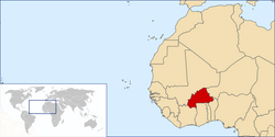Location of Upper Volta
