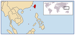 Location of the Republic of China