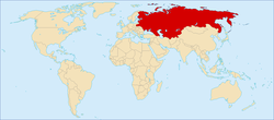 Location of the Russian Empire
