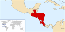 Location of Central America