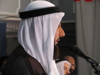 Bahraini man wears a ghutra with agal (black cord)