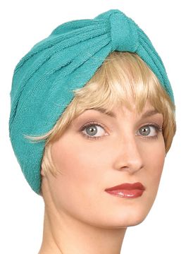 Terrycloth turban for after shower or chemotherapy