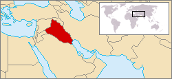 Location of Iraq