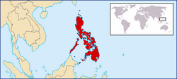 Location of the Philippines